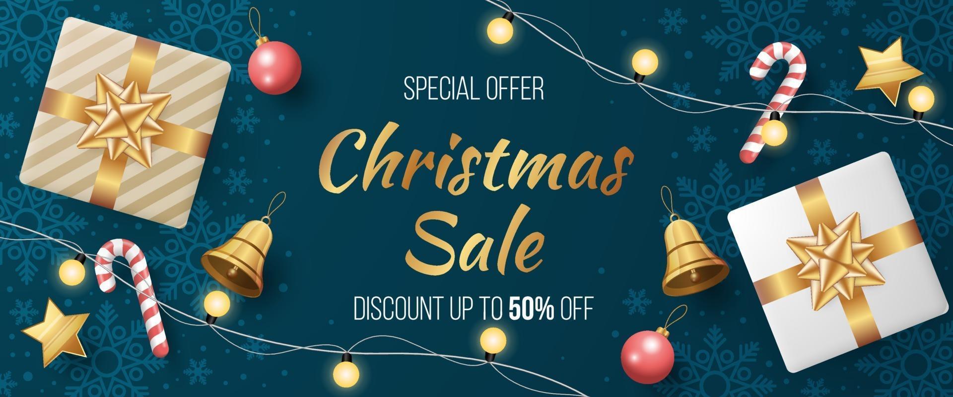 Merry Christmas background with christmas element. Vector illustration