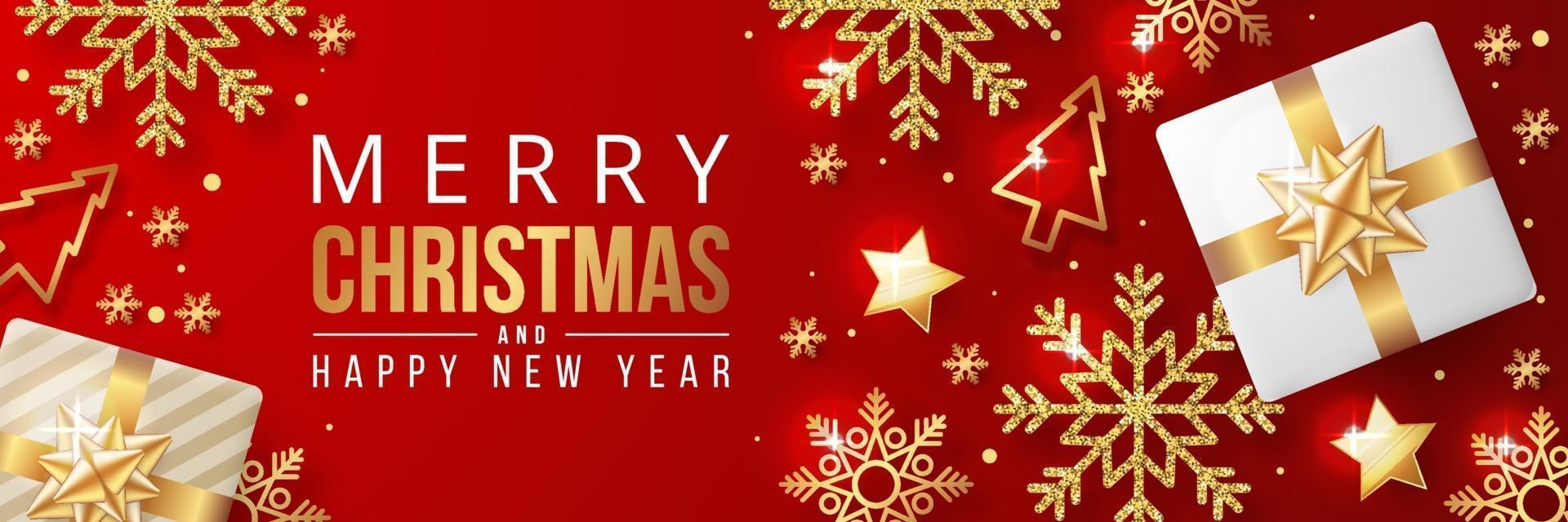 christmas banner with christmas element. Vector illustration