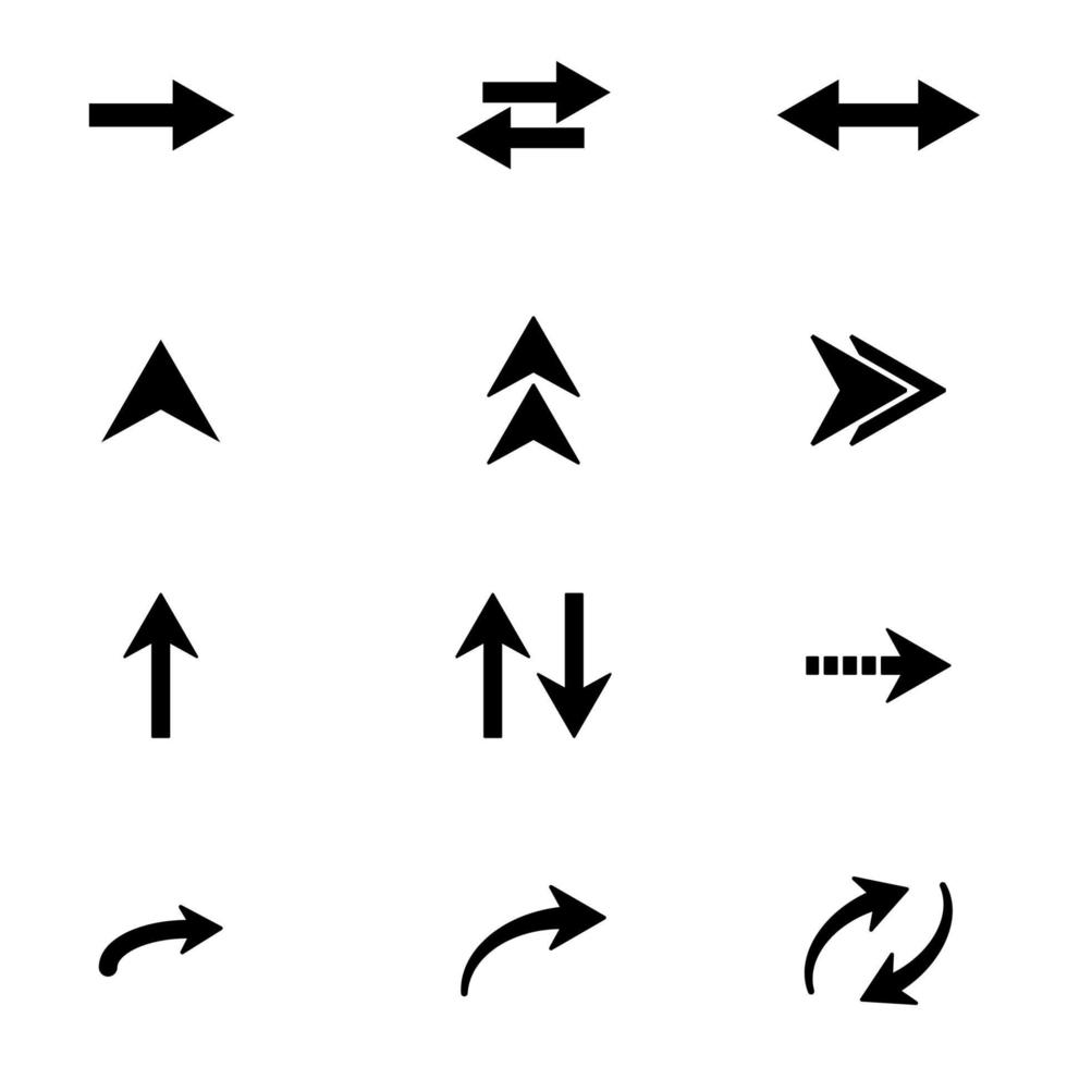 arrow icon set vector