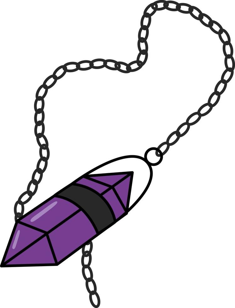 cristal mágico púrpura vector