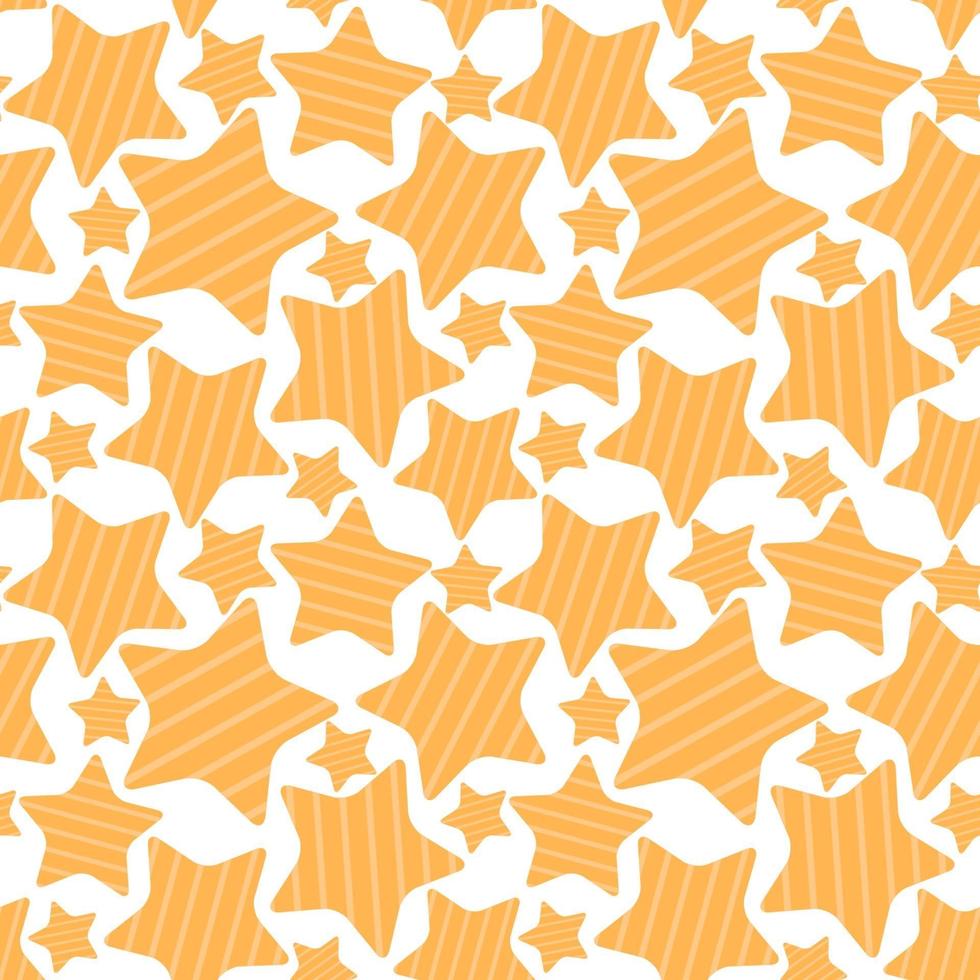 Cartoon holiday star stripes. seamless pattern. vector