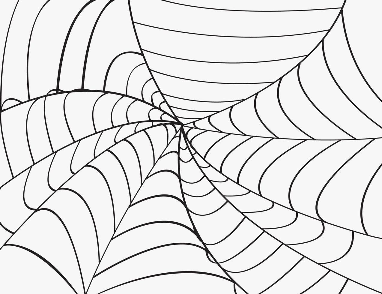 telaraña con fondo de araña. ilustración vectorial vector