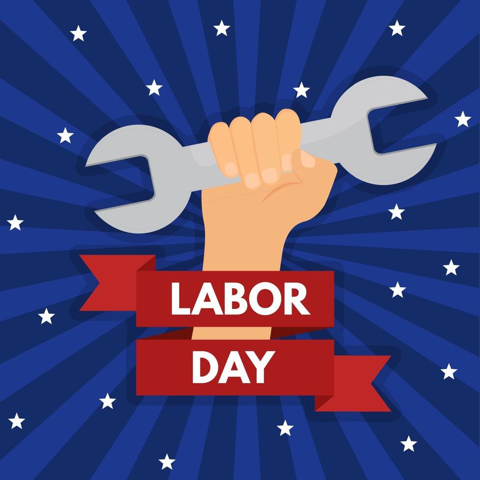 Labor Day Poster. Vector Illustration