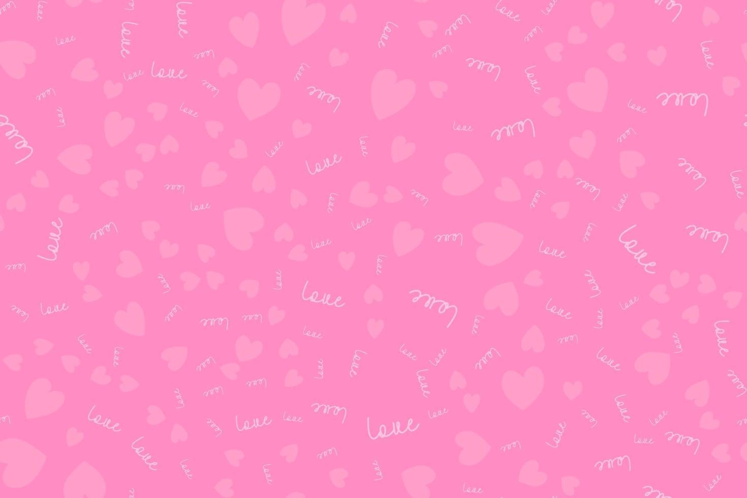 Love seamless pattern background with hearts. Vector Illustration