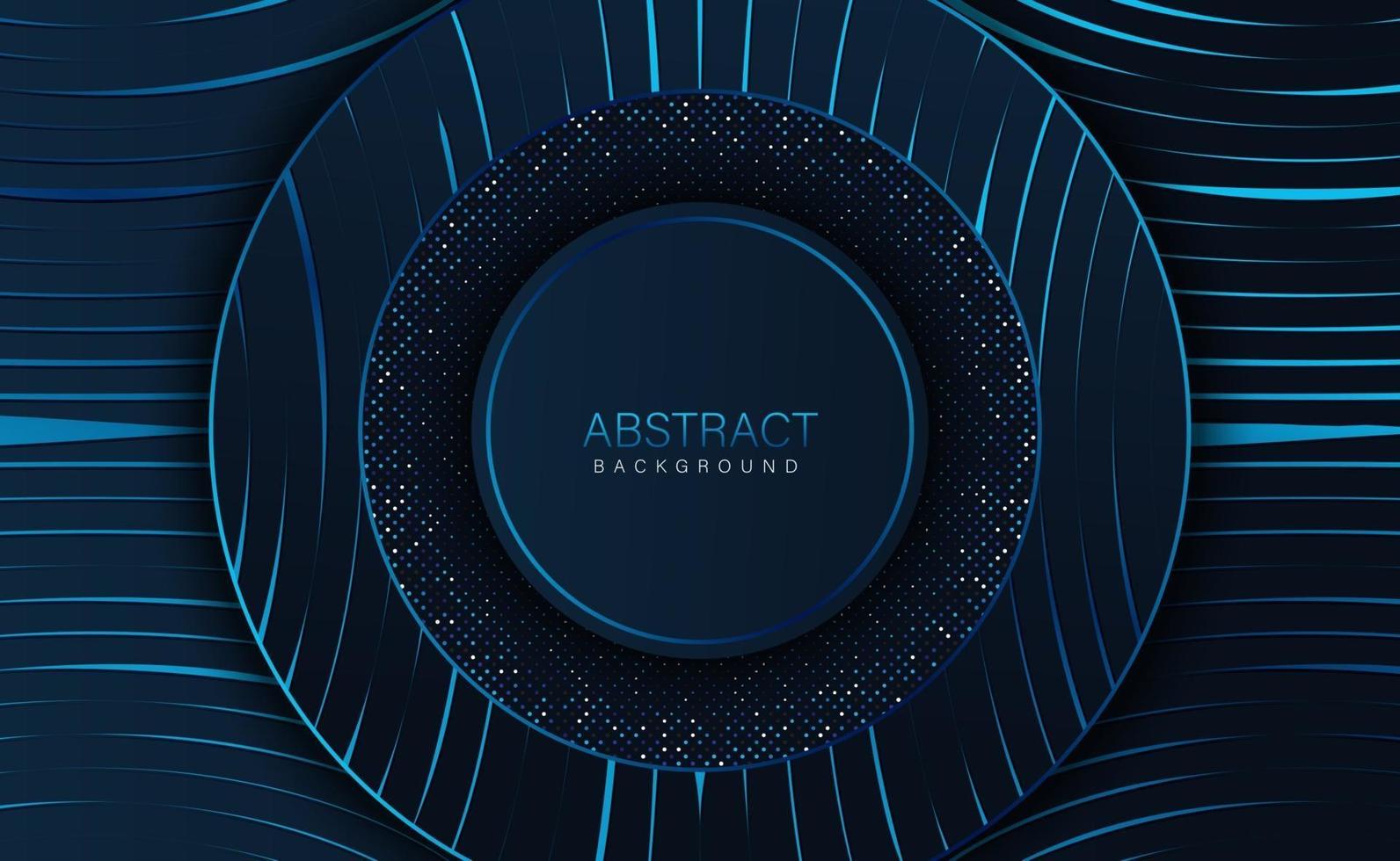 tecnología de fondo de superposición de forma azul oscuro brillante abstracto vector