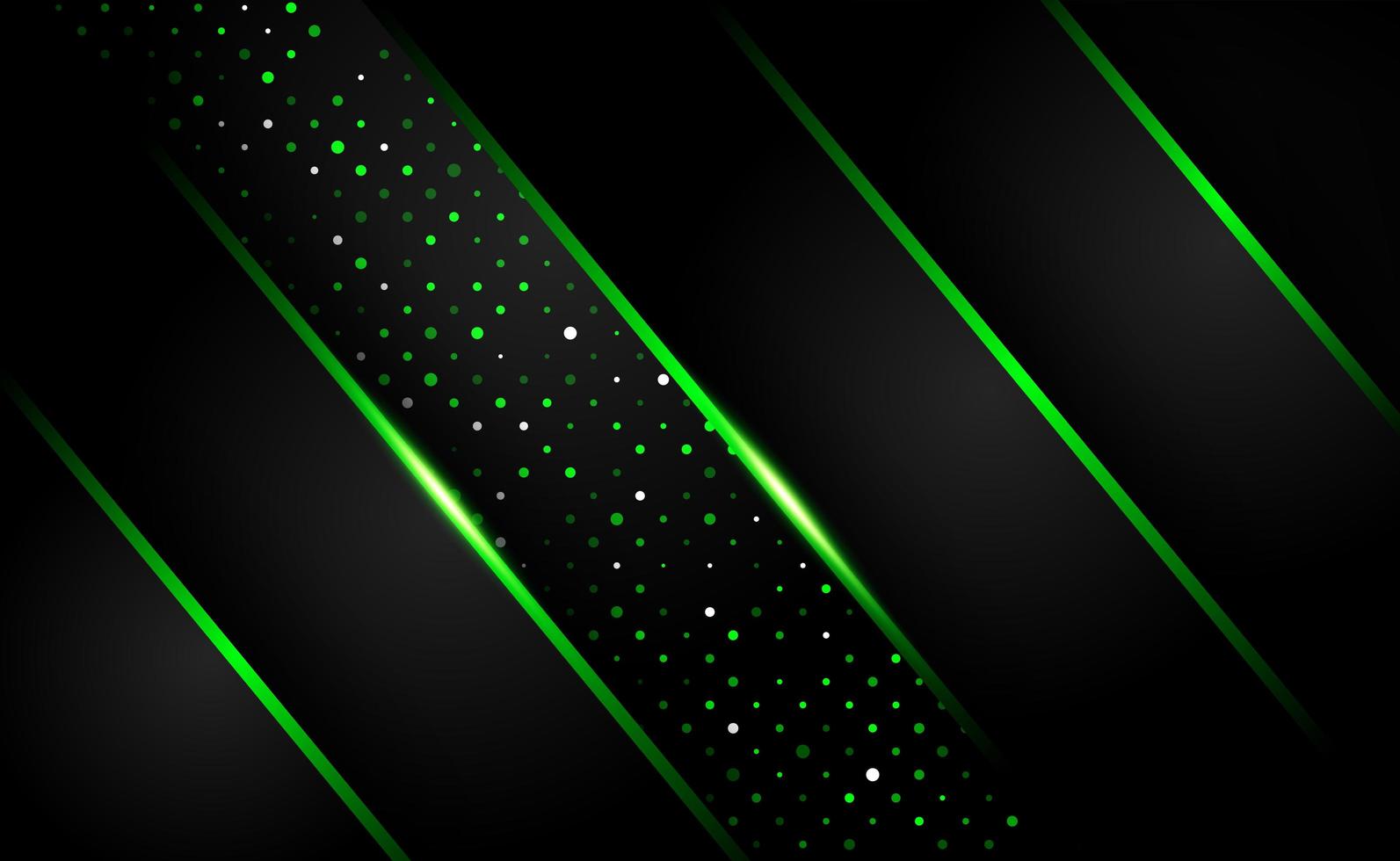 abstract shiny dark green shape overlap background technology vector