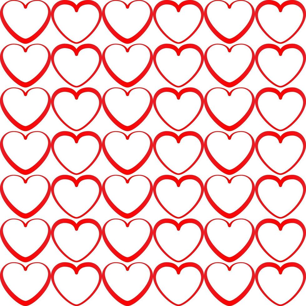 Background seamless pattern with geometrical heart shape vector