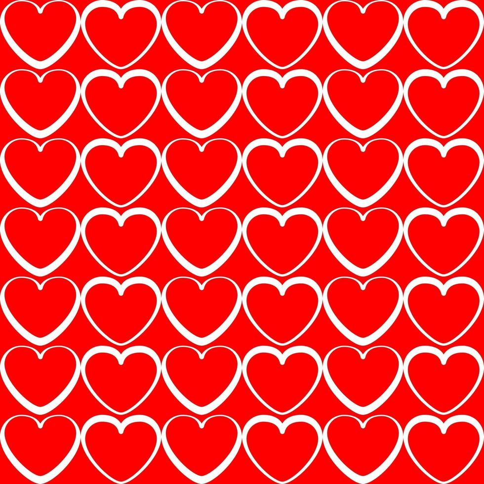 Seamless pattern Valentines background heart shape repetition vector
