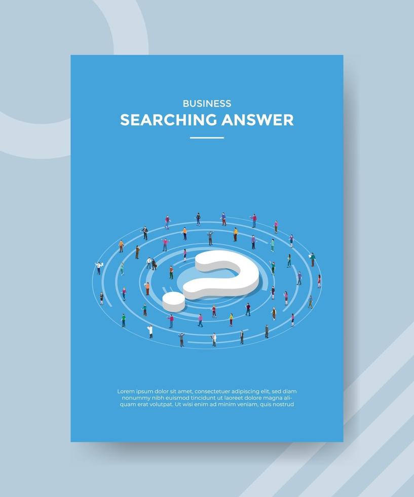 searching answer concept for template banner and flyer vector