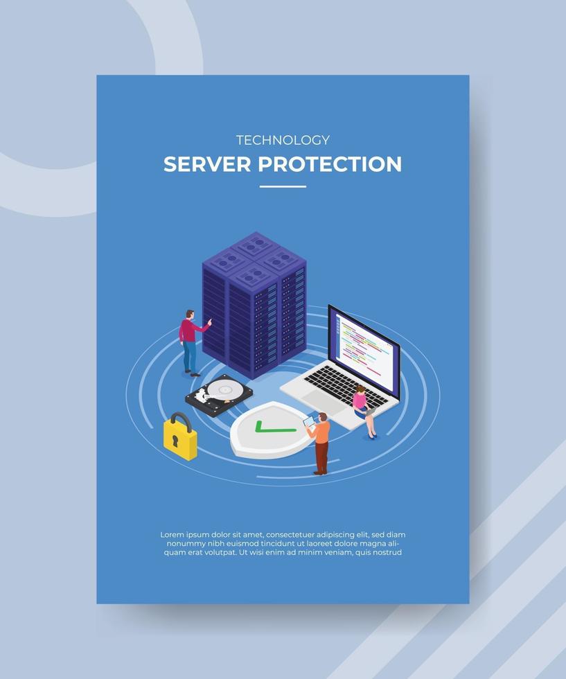 technology server protection people engineer around server vector