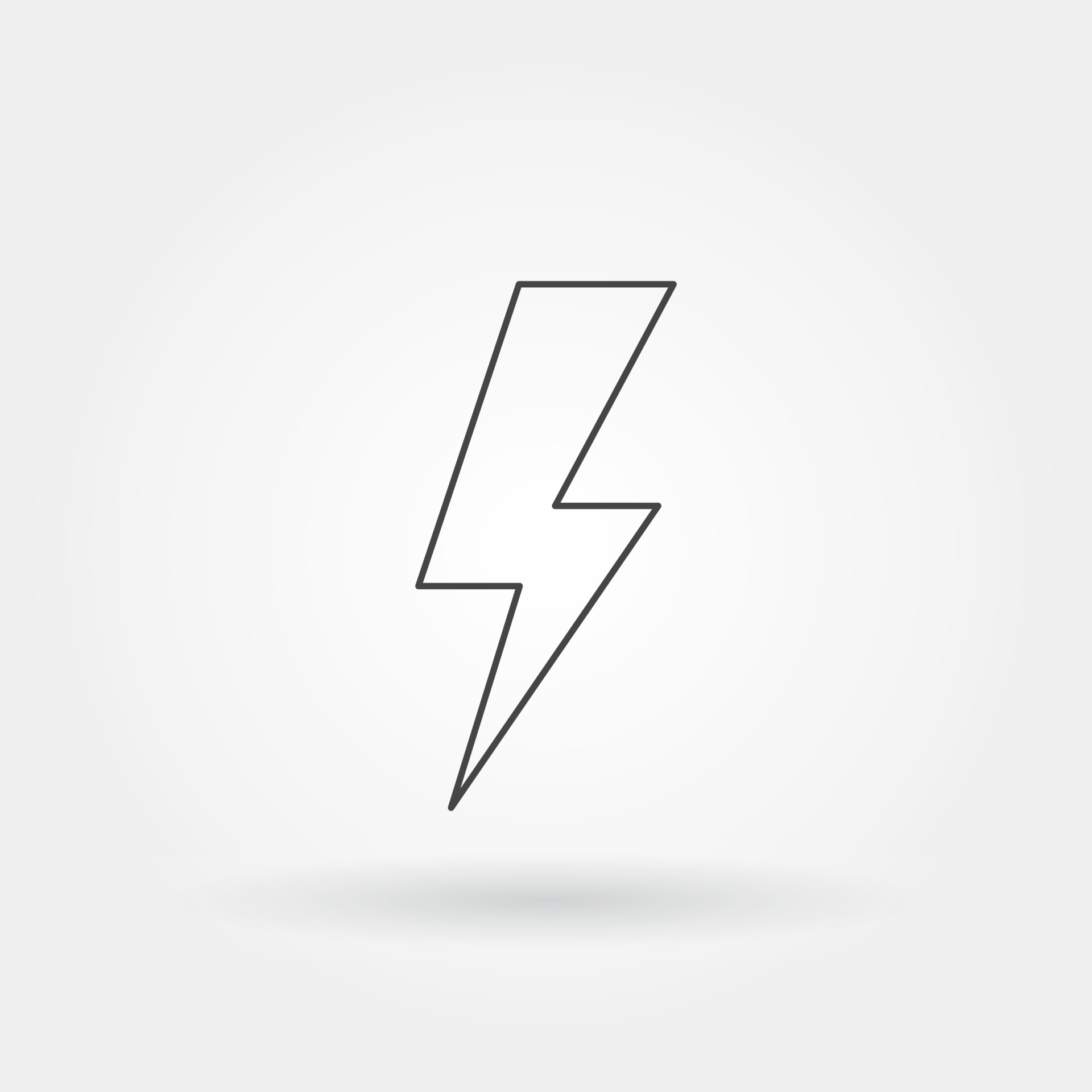 Lightning Bolt Outline Vector Art, Icons, and Graphics for Free