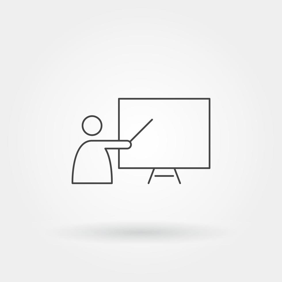 presentation single isolated icon with modern line vector