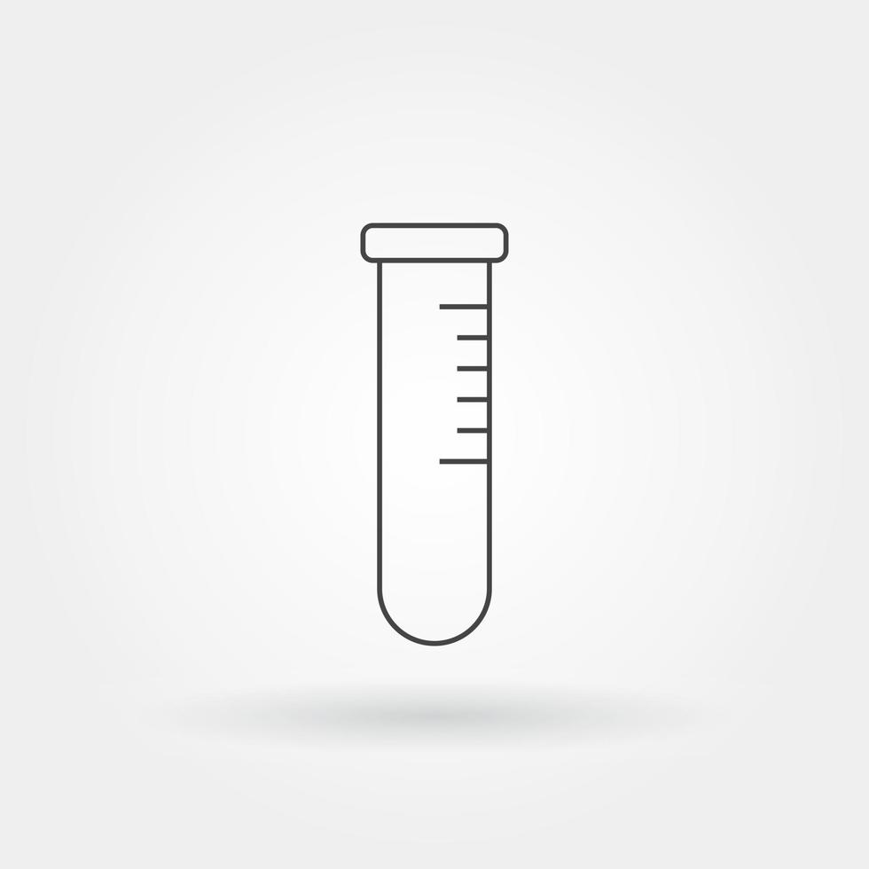 tube laboratory single isolated icon with modern line vector