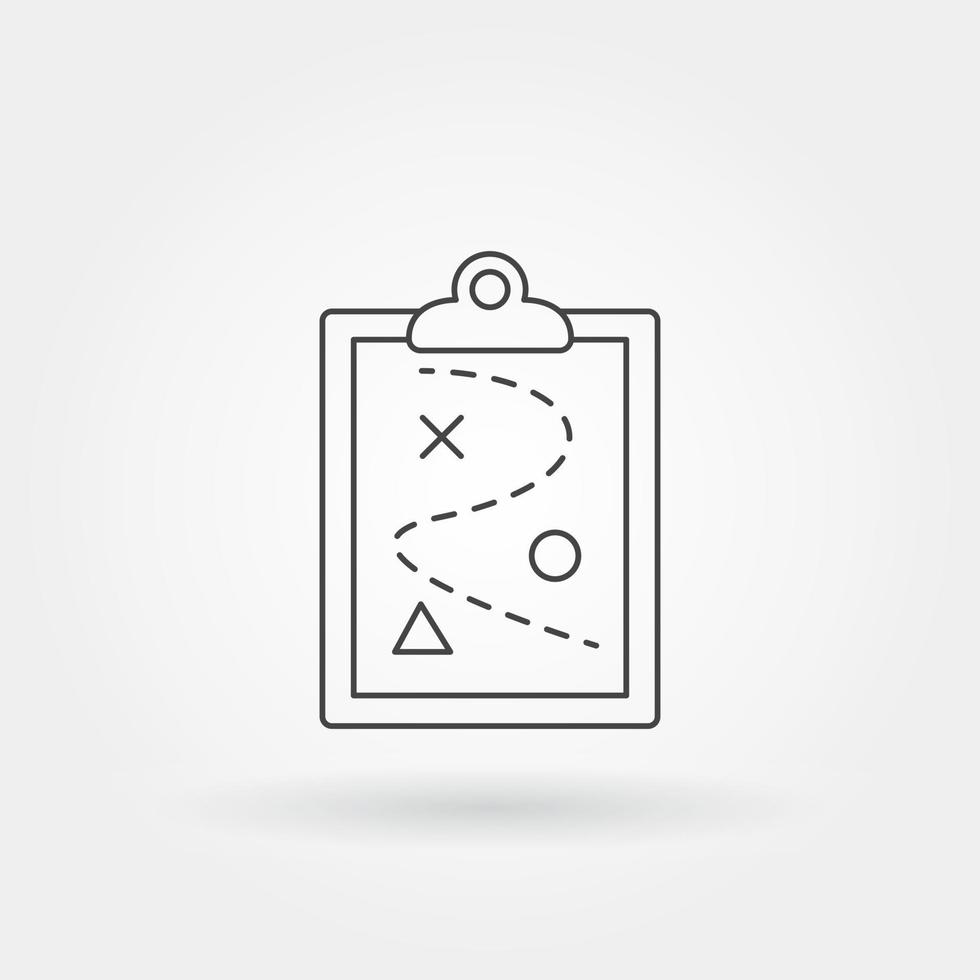 business roadmap single isolated icon with modern line vector