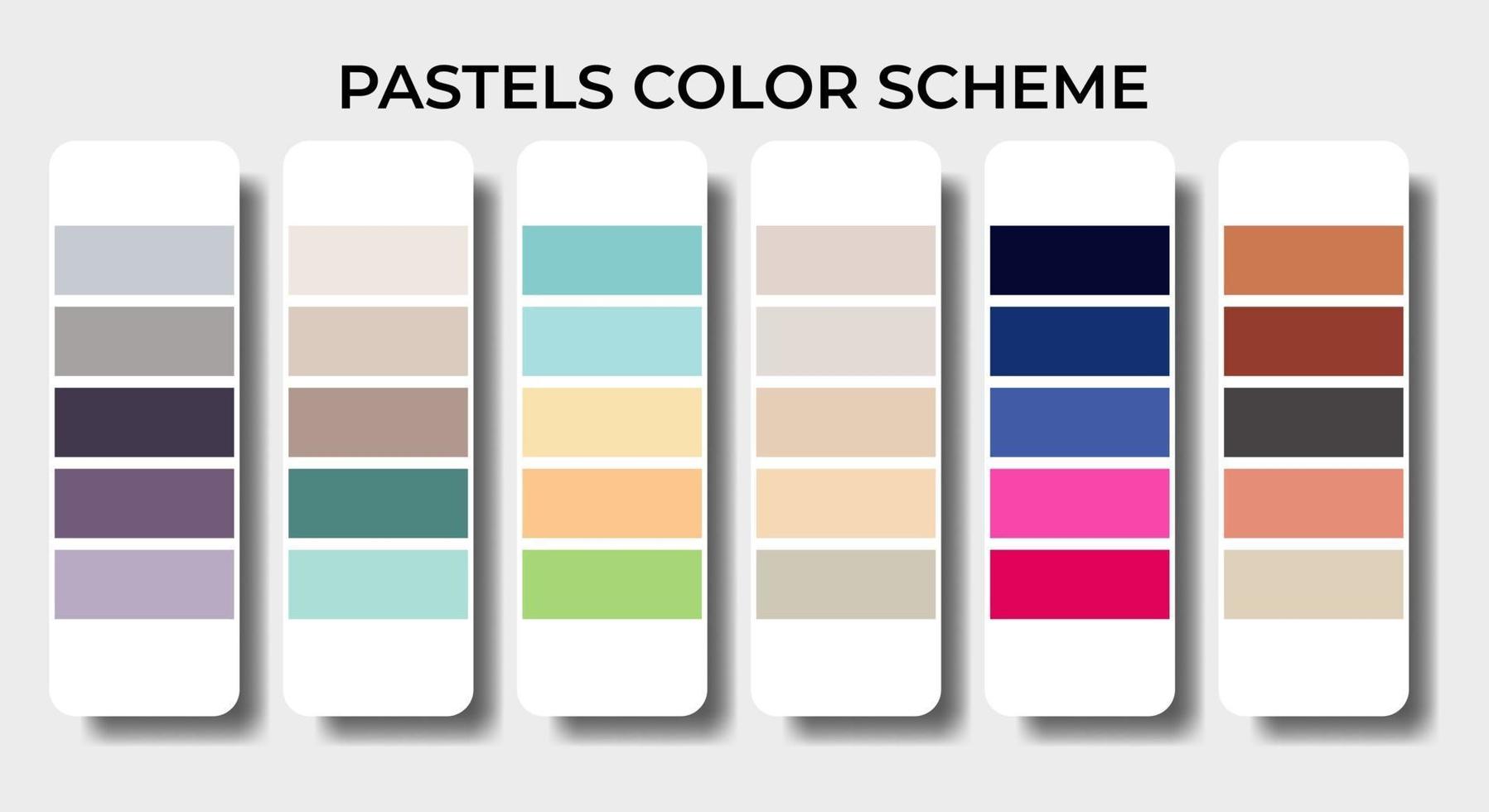 Collection of pastel colors, aesthetic colors, soft color, color palette  7793541 Vector Art at Vecteezy