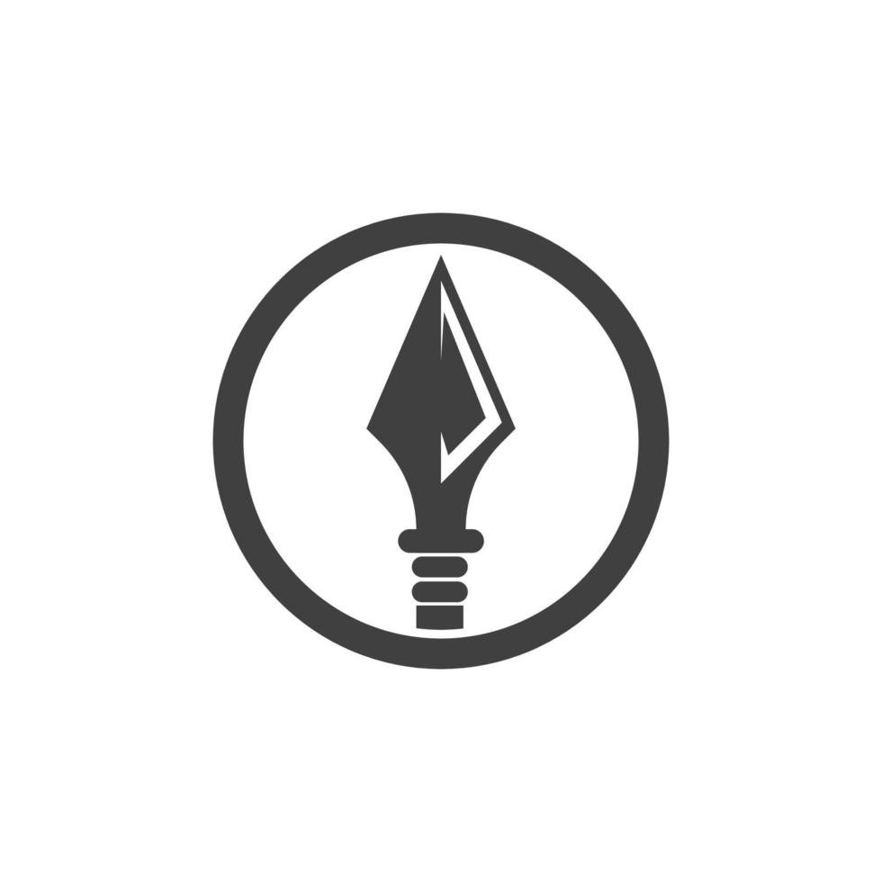 Spear Vector icon design illustration