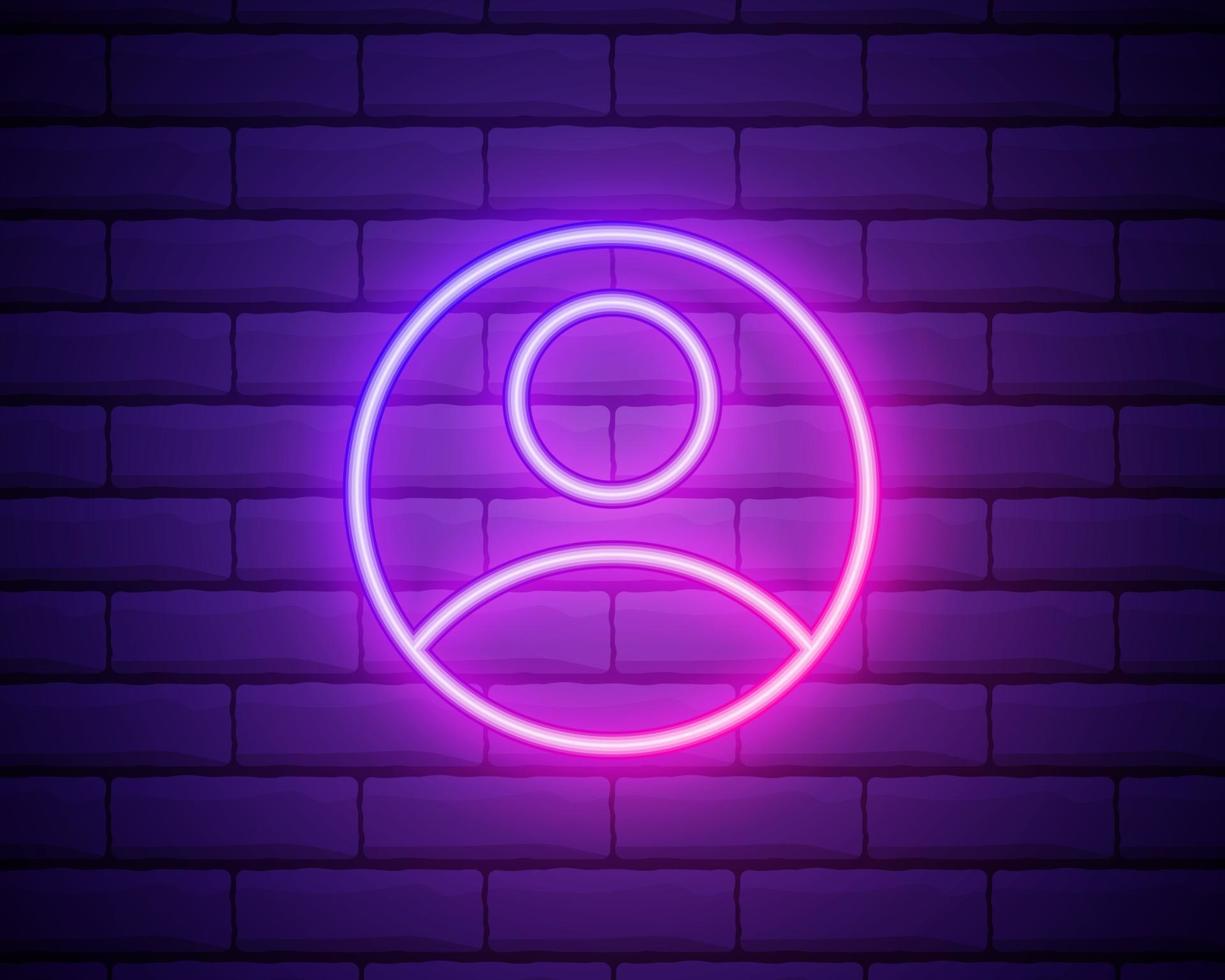 Male silhouette neon light icon. Gentlemen WC door glowing sign vector