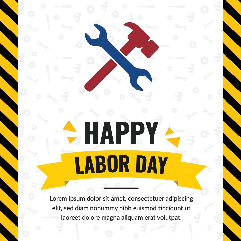 celebration labour day design template vector