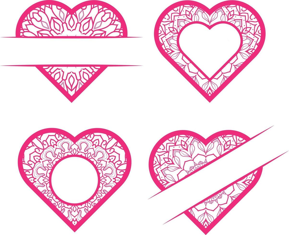 Vector Set Of Doodle Hearts Free Vector