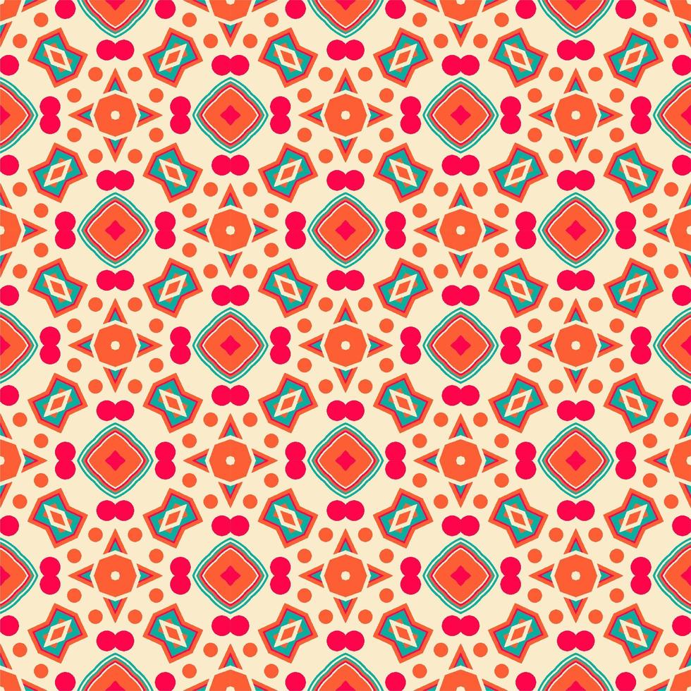 Modern seamless ornament. Abstract pattern shape design vector