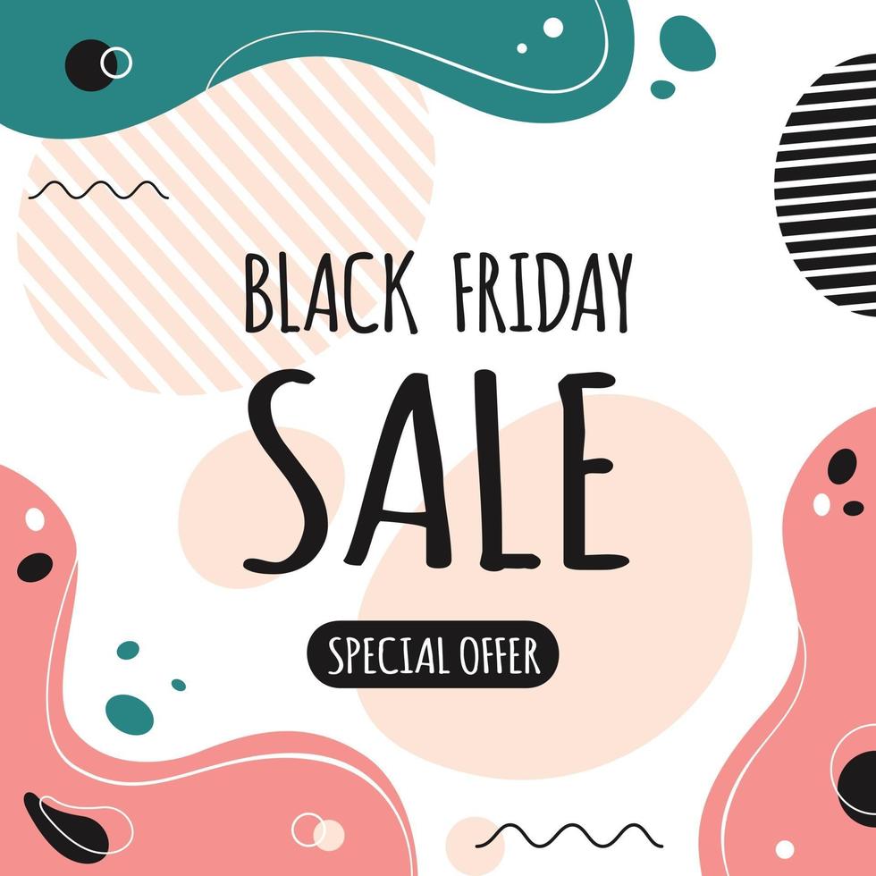 Black friday banner. Big sale. vector