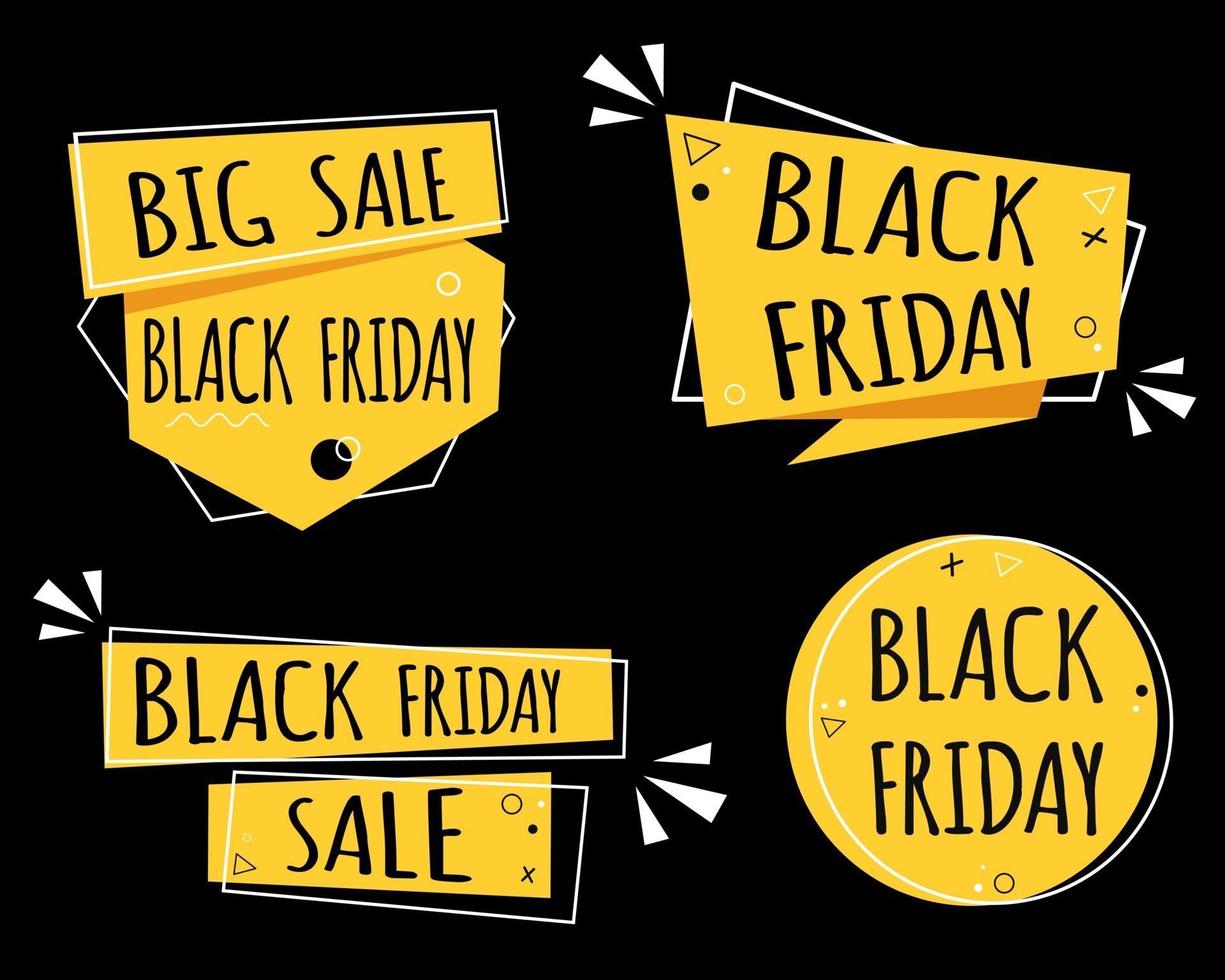 Black friday banner. Big sale. vector