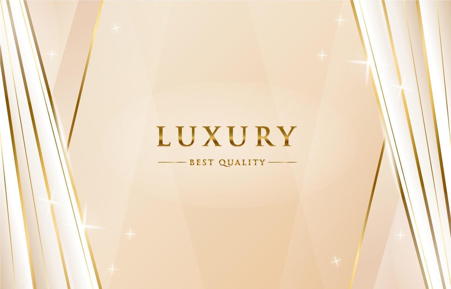 Golden Luxury Beige Background vector