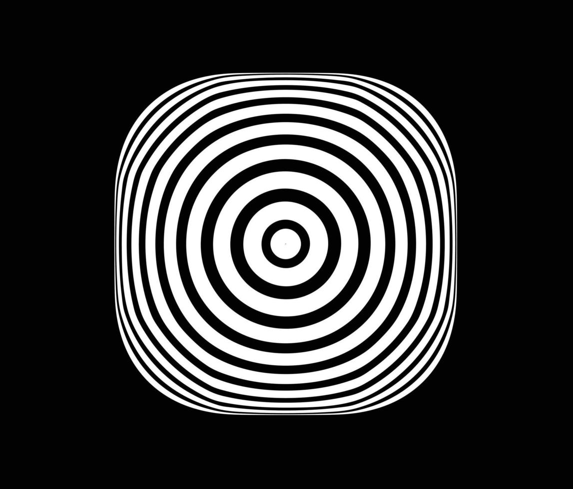 Concentric circle elements. Element for graphic vector