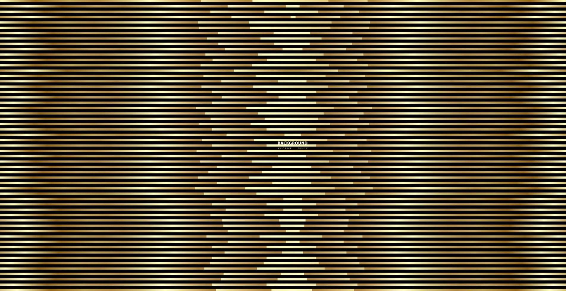 Fondo de línea de onda de lujo oro abstracto. diseño rayado vector