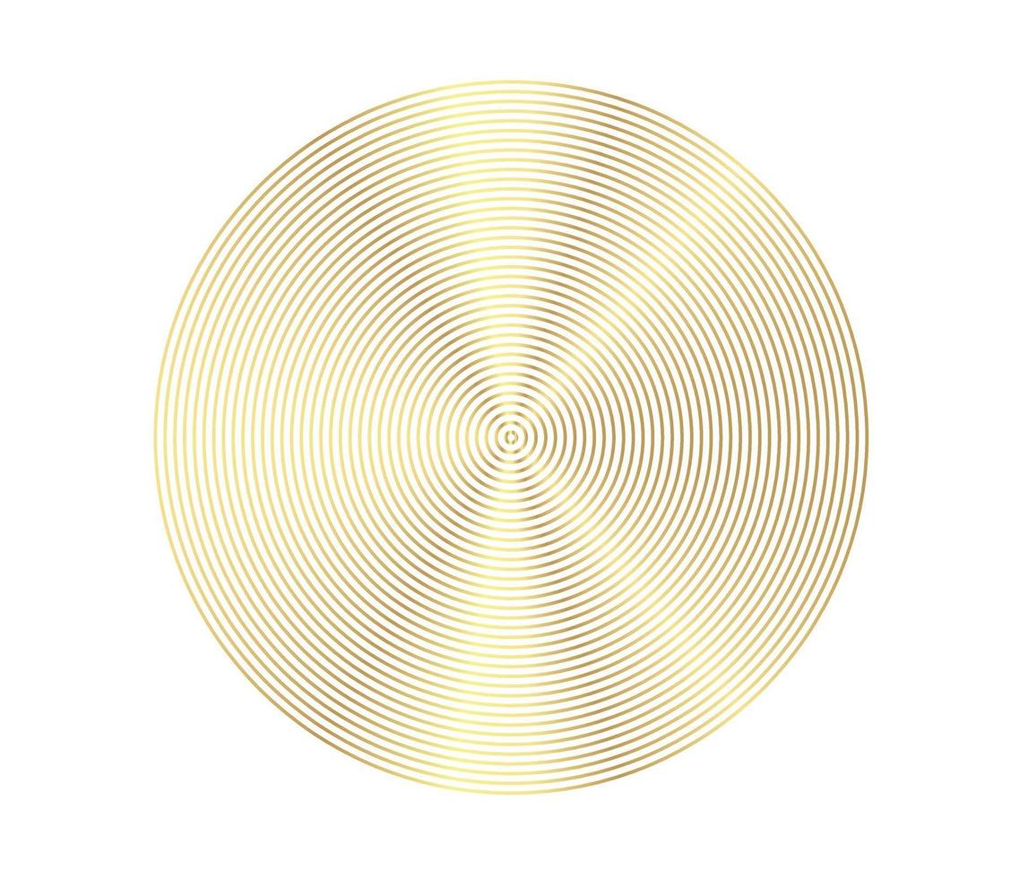 Abstract Gold luxurious color square background. Gradient line pattern vector