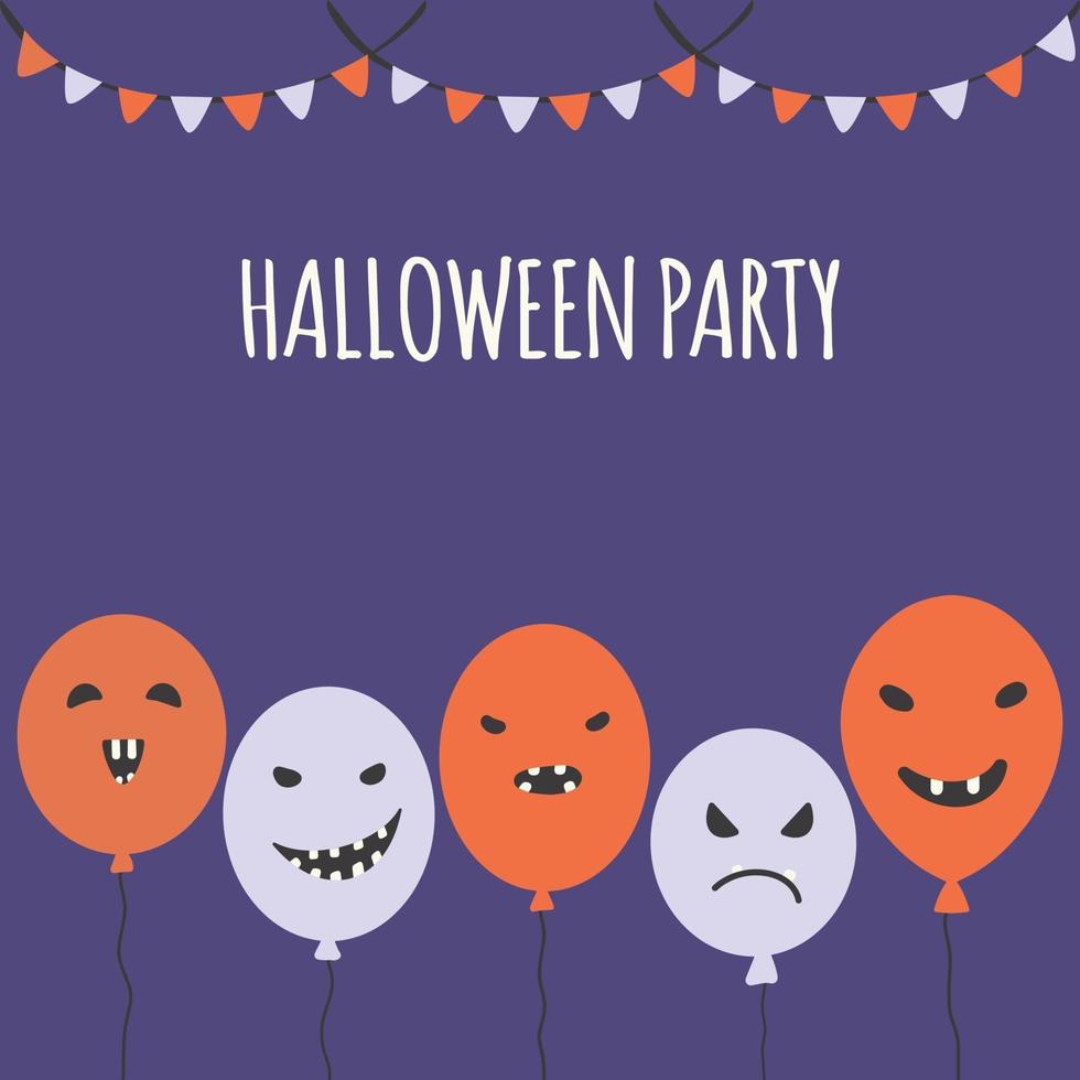 Halloween carnival background Party invitation concept. vector