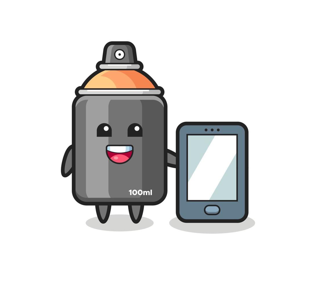 Spray paint smartphone