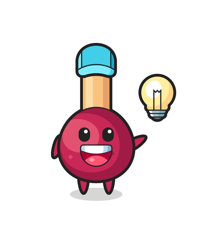 matches character cartoon getting the idea vector