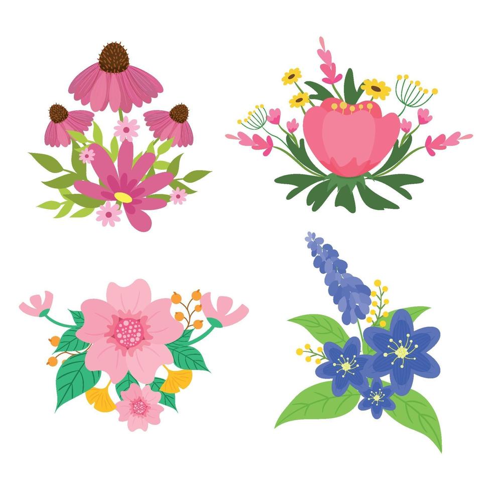 Flower Icon Elements vector