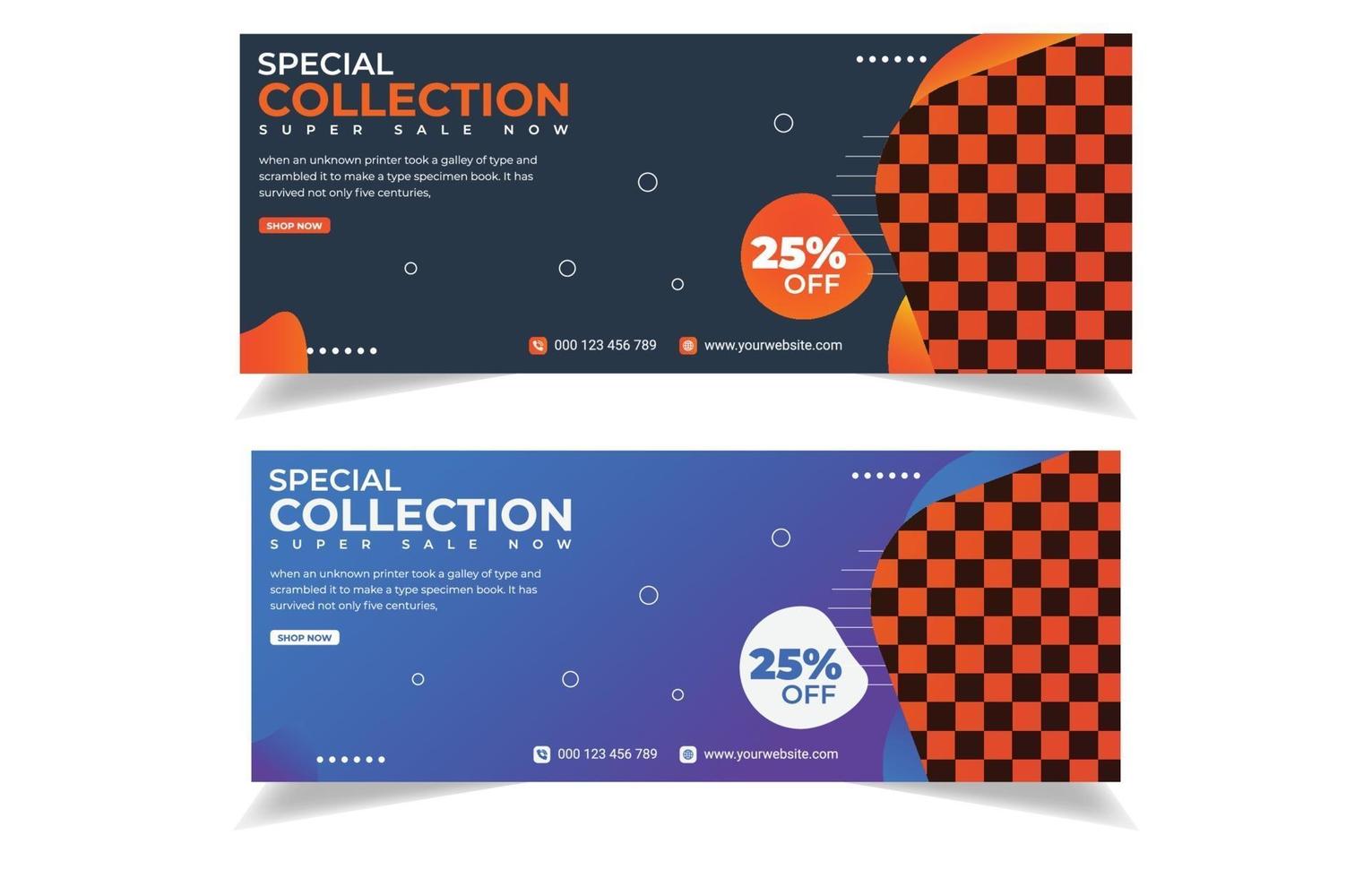 Creative web cover template. vector