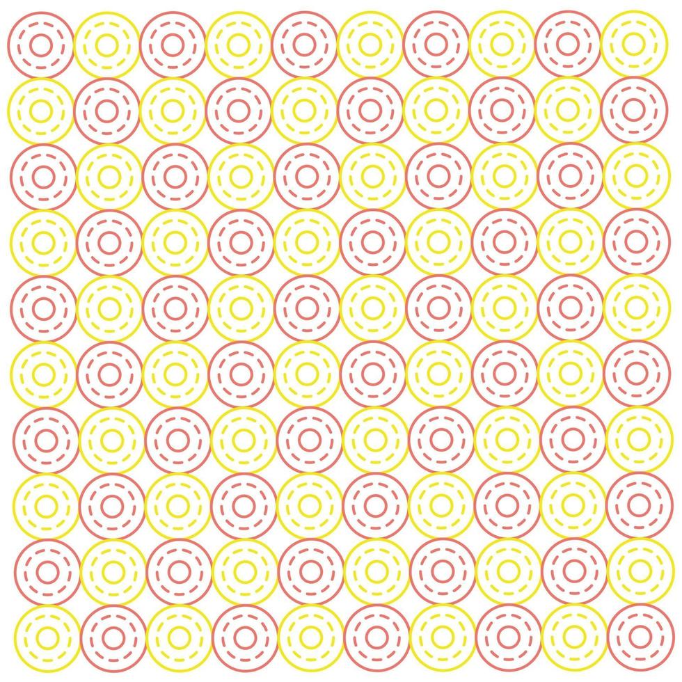 Seamless pattern of three layer circle vector