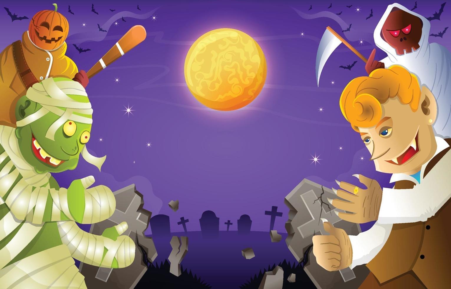 Halloween Costume Party Background vector