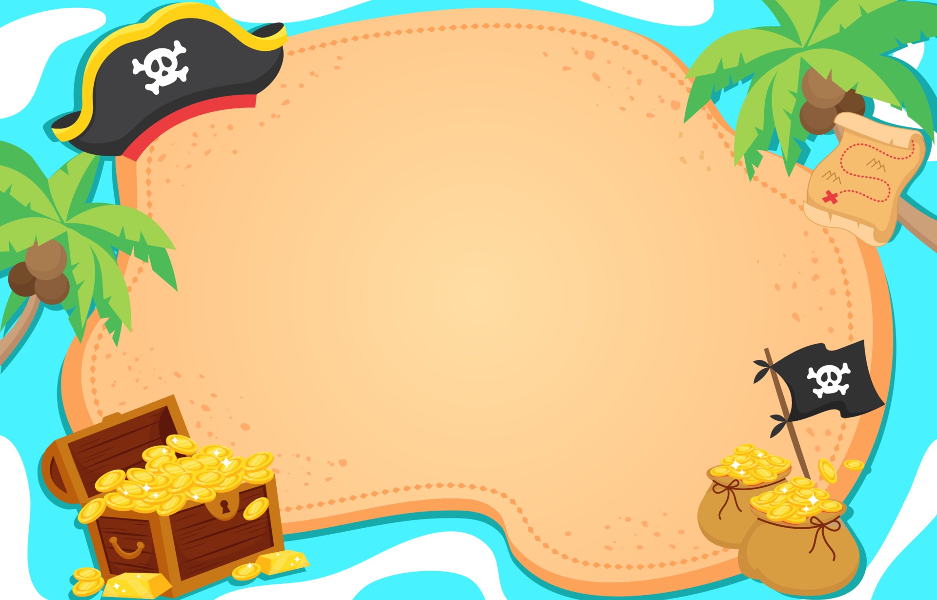 Page De Garde Pirate Pirates Children Background 3321339 Vector Art at Vecteezy