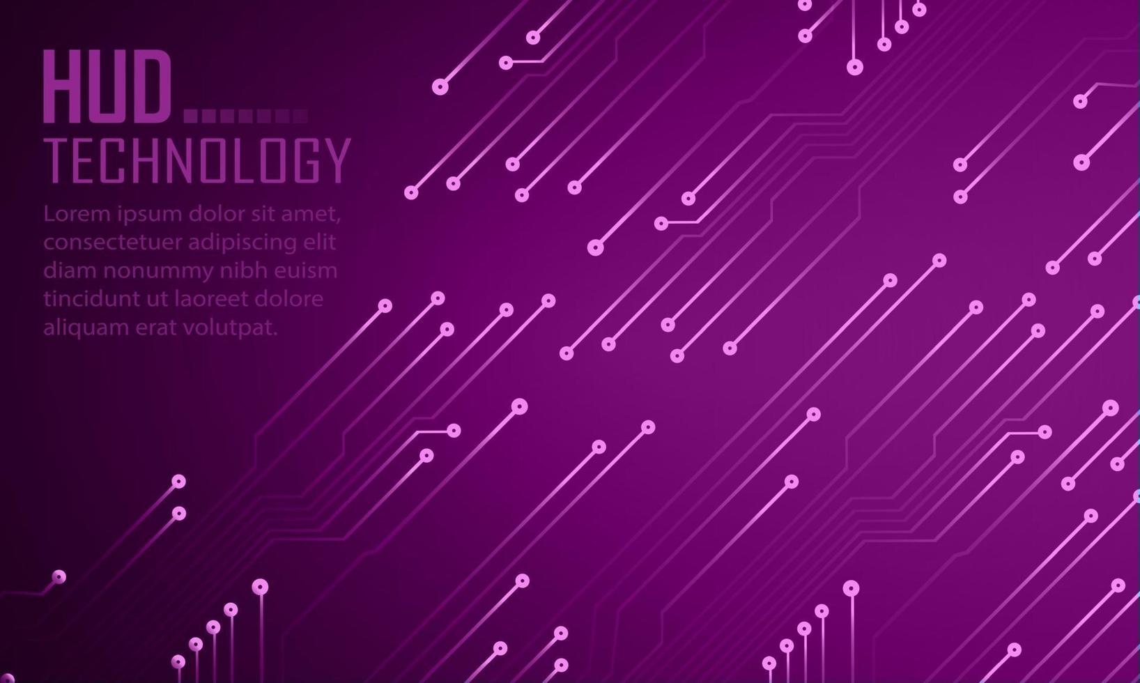 Fondo de concepto de tecnología futura de circuito cibernético vector