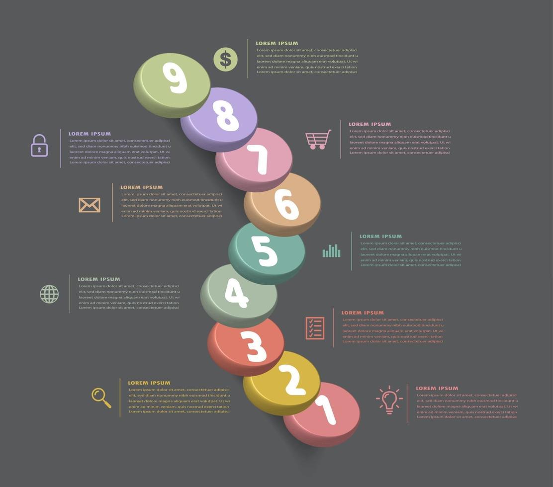 step up of business successful concept. stair infographic vector