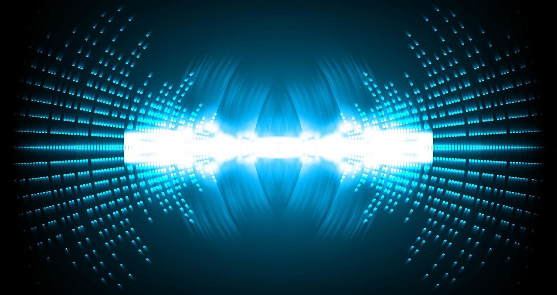 Sound waves oscillating dark light vector