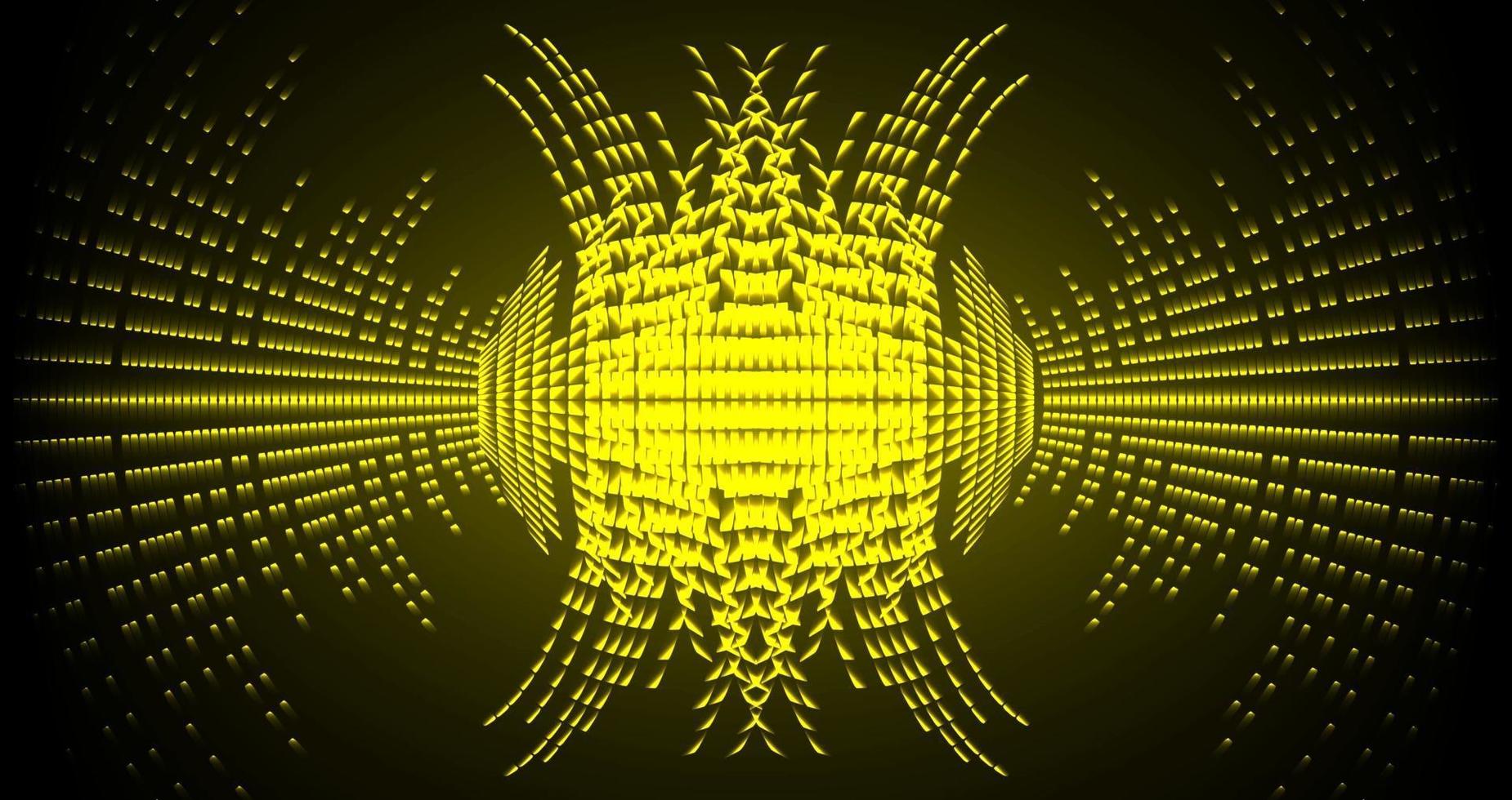 Sound waves oscillating dark light vector