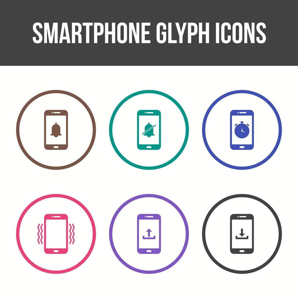 Smartphone and Mobile Apps Vector Icon Set