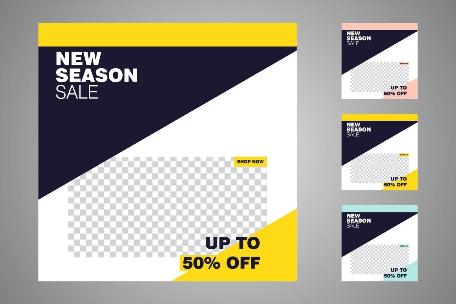 Suitable for social media posts templates and web or internet ads. vector