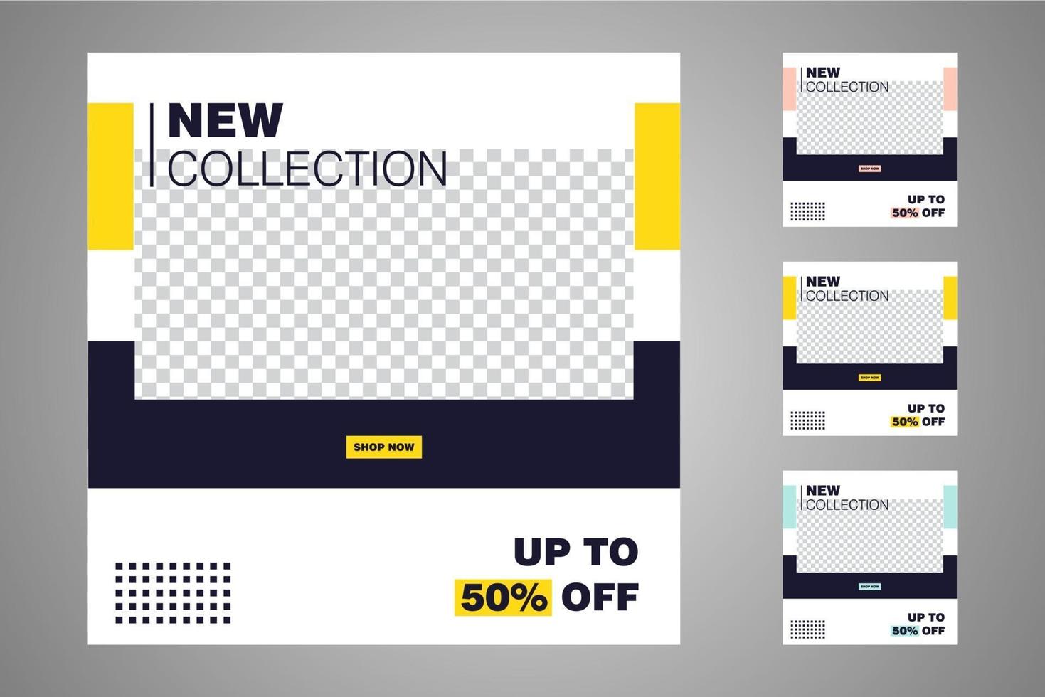 Suitable for social media posts templates and web or internet ads. vector