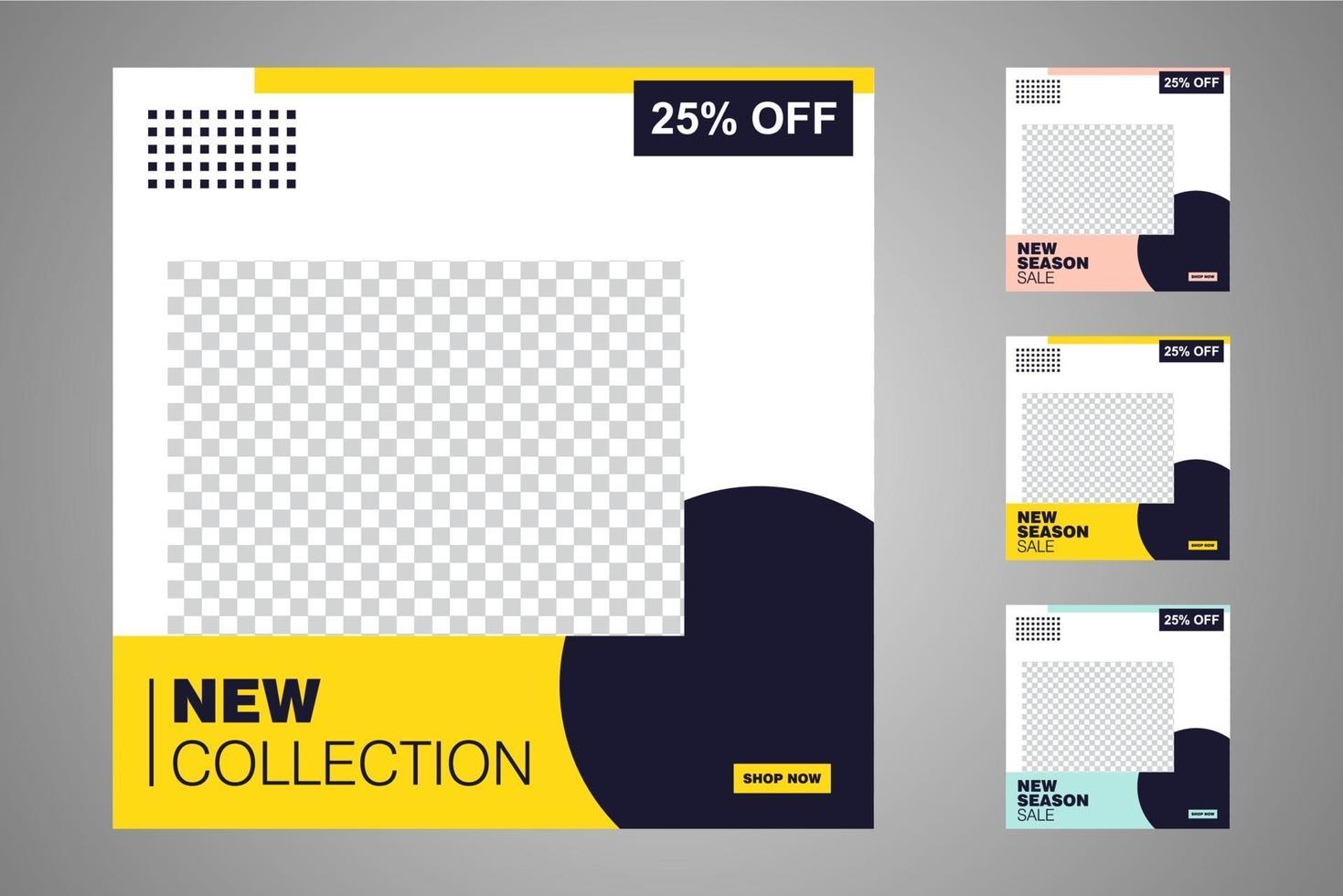 Suitable for social media posts templates and web or internet ads. vector