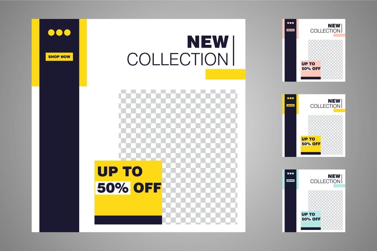 Suitable for social media posts templates and web or internet ads. vector