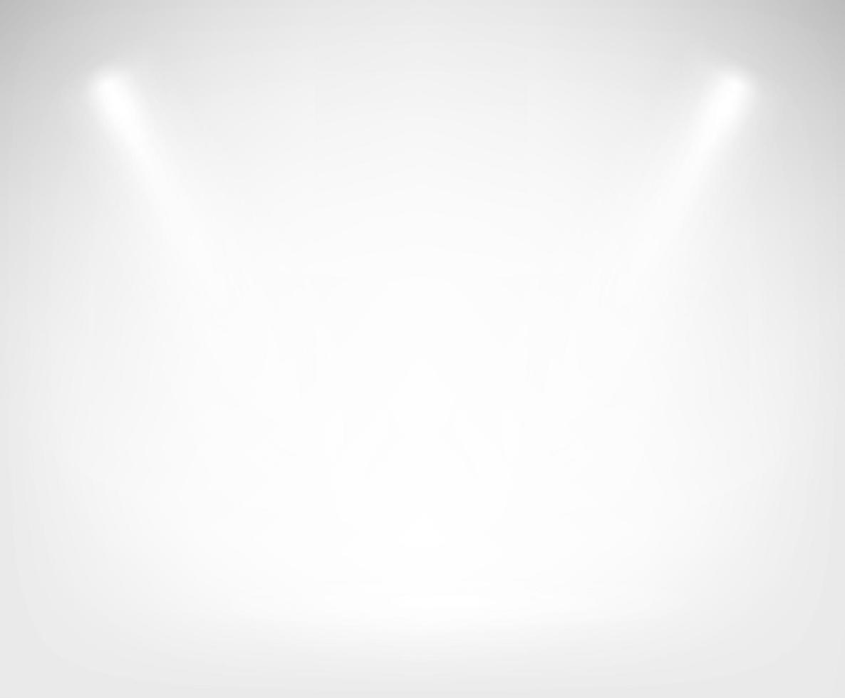 Spotlight rays on grey background. Vector template