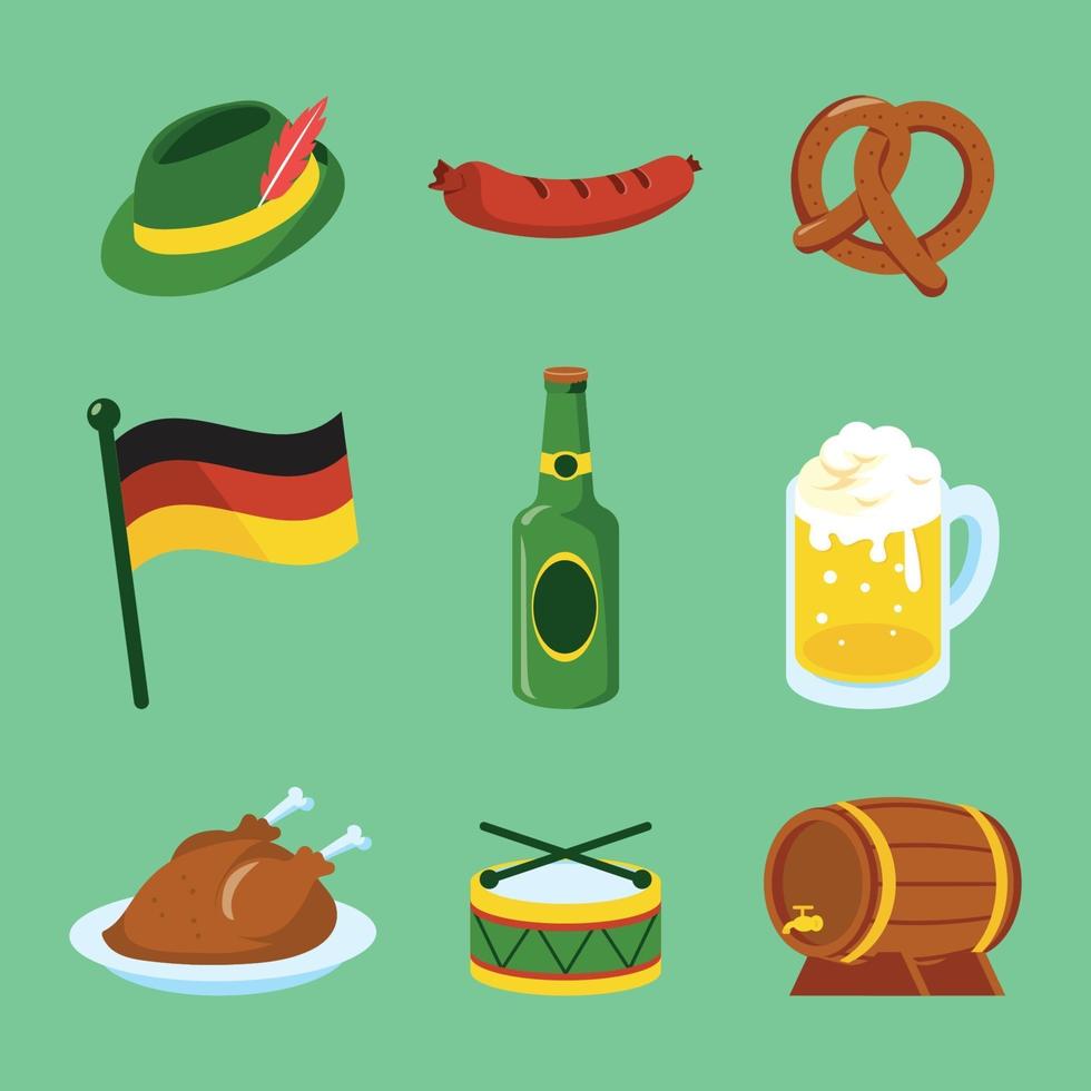 Set of Oktoberfest Icons vector