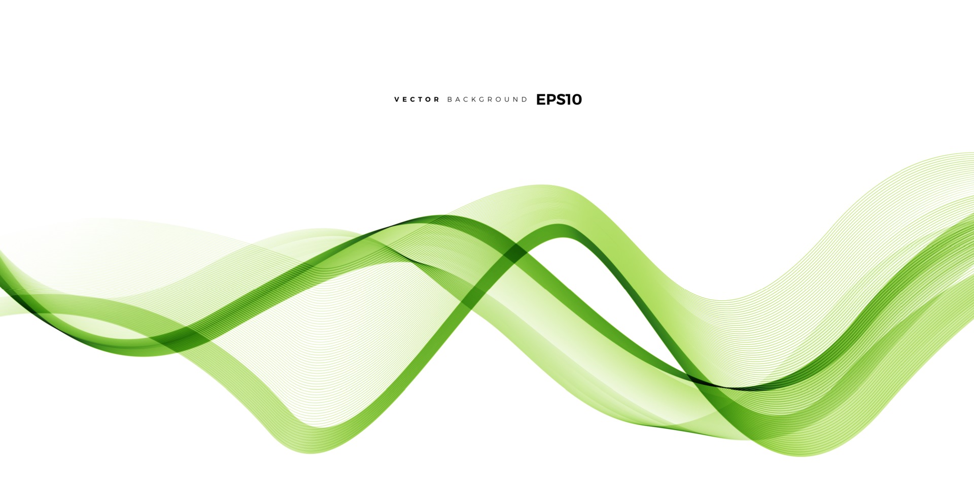Abstract green line wave vector background 3321945 Vector Art at Vecteezy